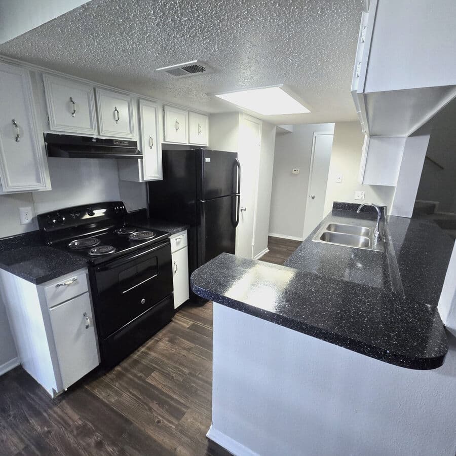 Existing Bay Island apartment kitchen