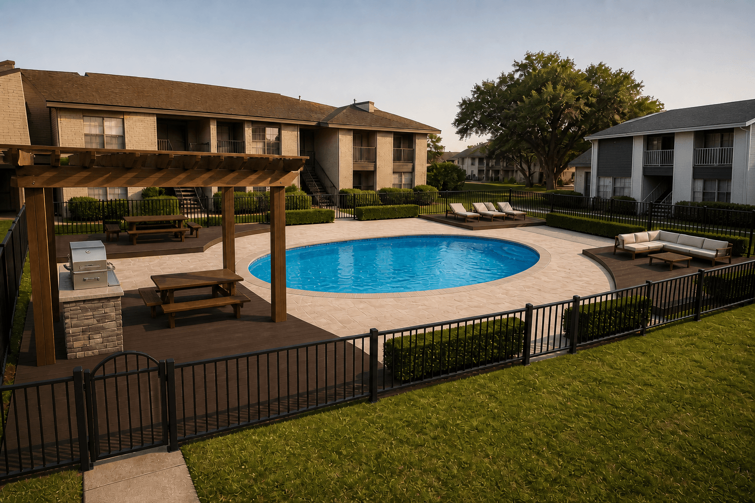Conceptual visualization of the planned Bay Island pool renewal